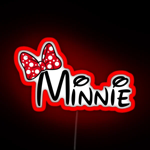 Minnie Led Design RGB Neon Sign