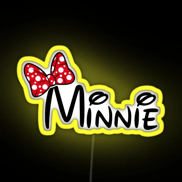 Minnie Led Design RGB Neon Sign
