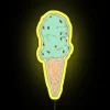 Colorful LED dessert shop decoration with sweet mint and chocolate theme