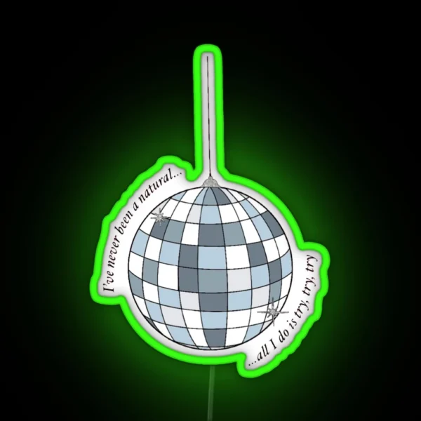 Mirror Ball RGB Neon Sign