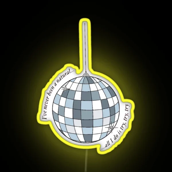 Mirror Ball RGB Neon Sign