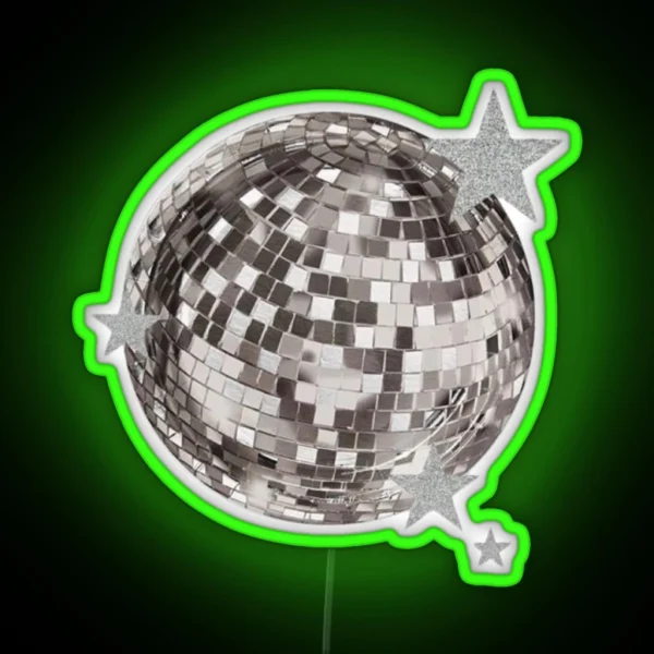 Mirror Ball Stars Taylor RGB Neon Sign