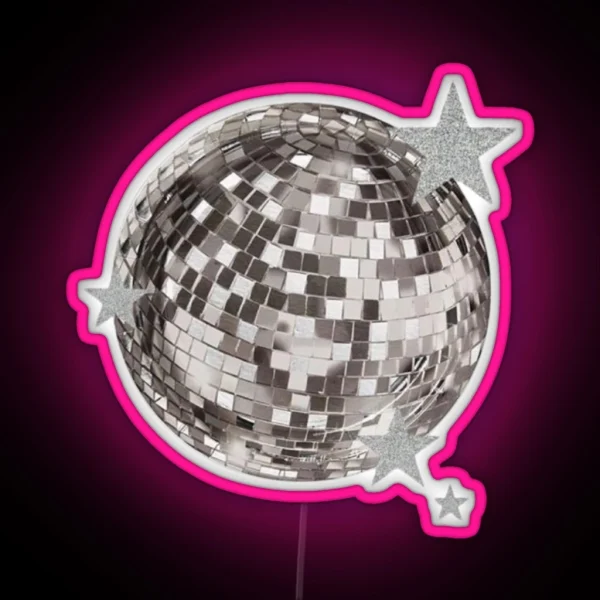 Mirror Ball Stars Taylor RGB Neon Sign