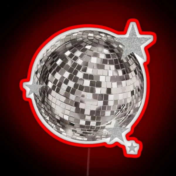 Mirror Ball Stars Taylor RGB Neon Sign
