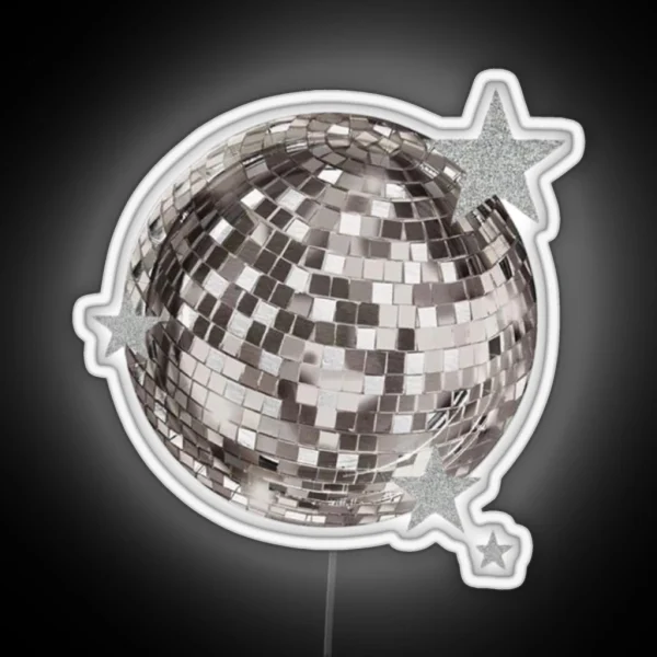 Mirror Ball Stars Taylor RGB Neon Sign