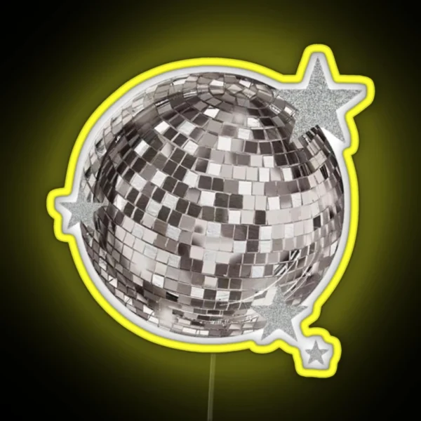 Mirror Ball Stars Taylor RGB Neon Sign
