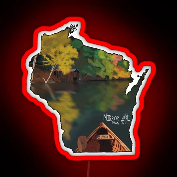 Mirror Lake State Park RGB Neon Sign