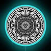 Modern mirror-effect twilight-inspired LED neon art decorative wall hanging statement
