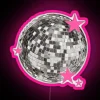 Add glamorous neon ambiance with this mirrorball disco ball lighting