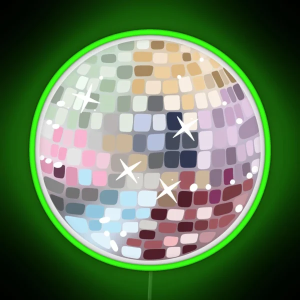 Mirrorball RGB Neon Sign
