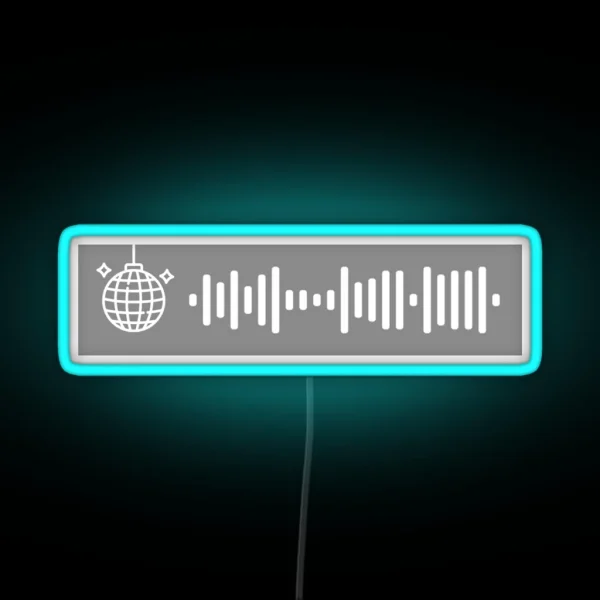 Mirrorball Spotify Code RGB Neon Sign