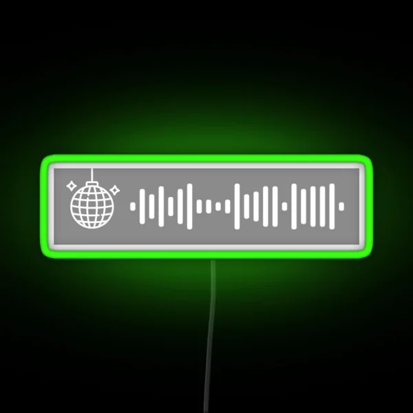 Mirrorball Spotify Code RGB Neon Sign