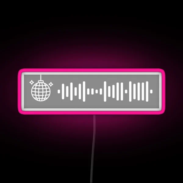 Mirrorball Spotify Code RGB Neon Sign
