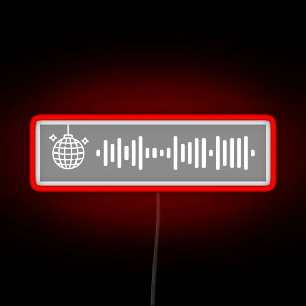 Mirrorball Spotify Code RGB Neon Sign
