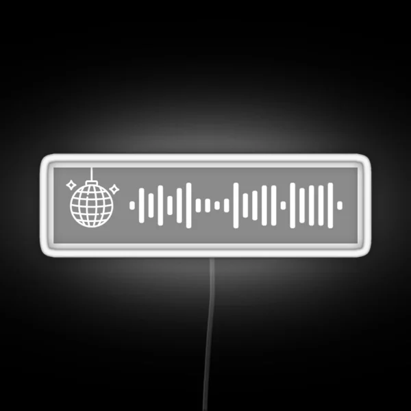 Mirrorball Spotify Code RGB Neon Sign
