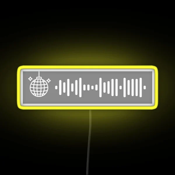 Mirrorball Spotify Code RGB Neon Sign