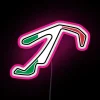 Vibrant Misano World Circuit themed RGB LED neon digital display.