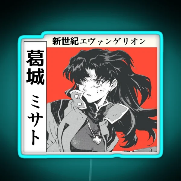 Misato Katsuragi RGB Neon Sign