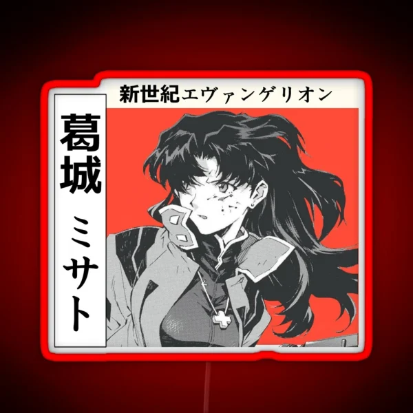 Misato Katsuragi RGB Neon Sign