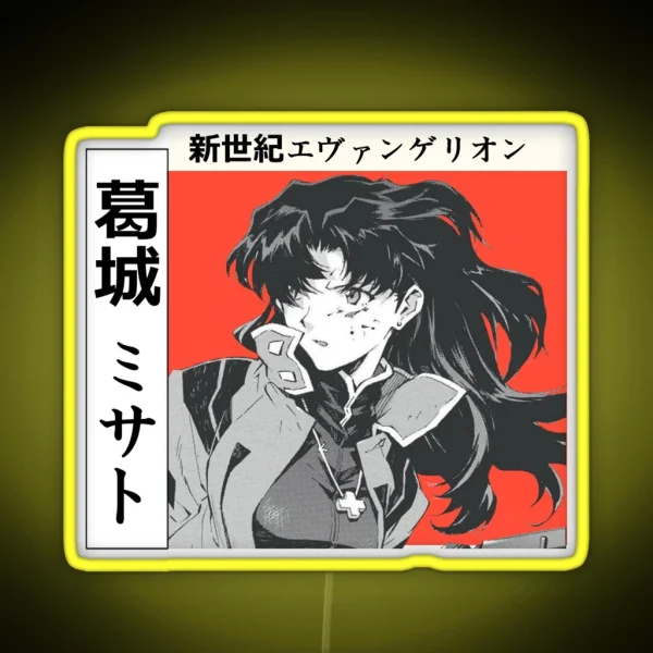 Misato Katsuragi RGB Neon Sign