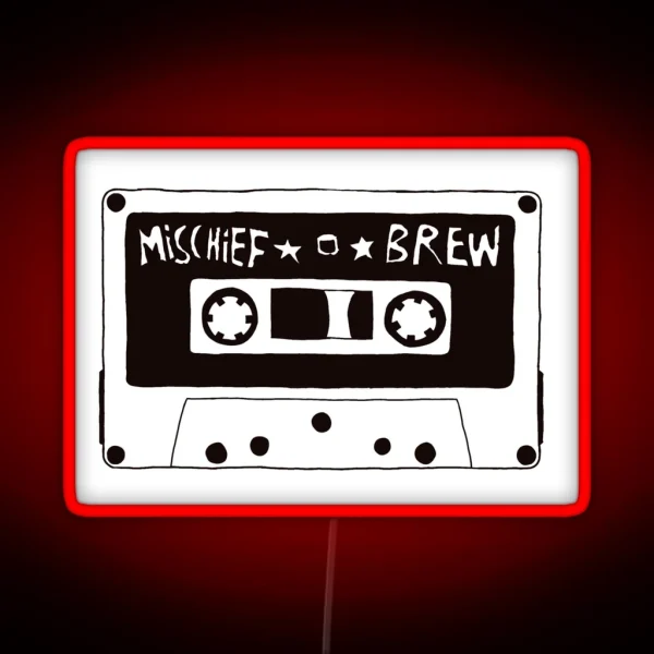 Mischief Brew Cassette Tape RGB Neon Sign