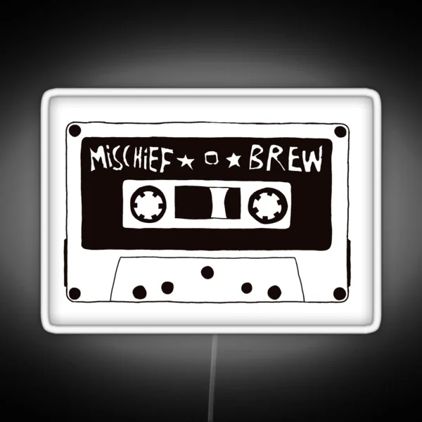 Mischief Brew Cassette Tape RGB Neon Sign