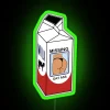 Vibrant RGB neon sign for Missing on a milk carton fans