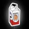Vintage inspired milk carton design Neon Sign with colorful Dat Ass