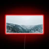 Neon Mountain Scene Art Decor for Bedroom or Living Space