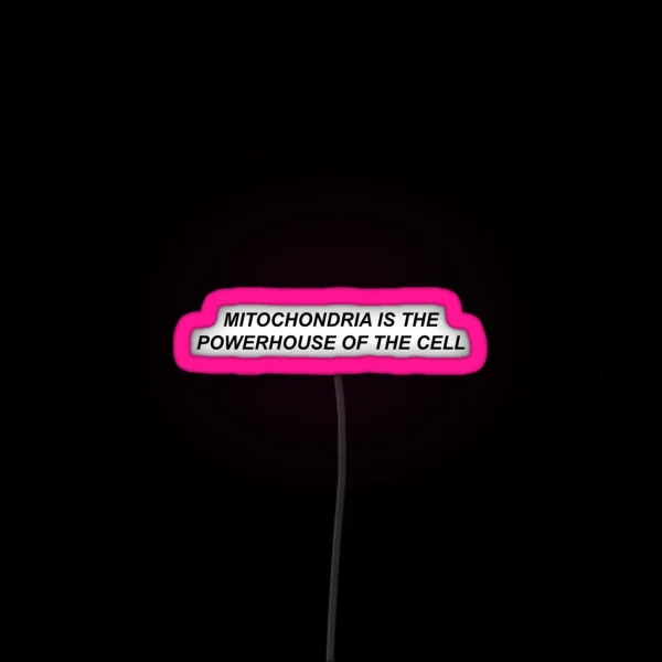 Mitochondria Is The Powerhouse Of The Cell RGB Neon Sign