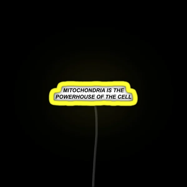 Mitochondria Is The Powerhouse Of The Cell RGB Neon Sign