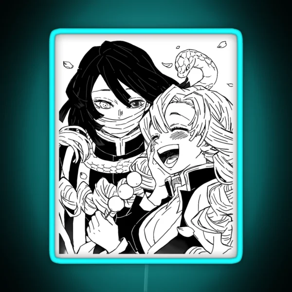 Mitsuri And Obanai RGB Neon Sign