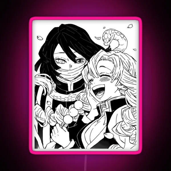 Mitsuri And Obanai RGB Neon Sign