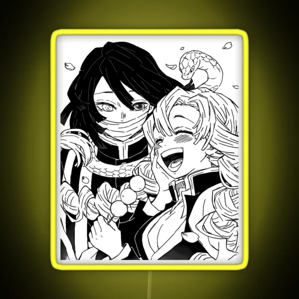 Mitsuri And Obanai RGB Neon Sign