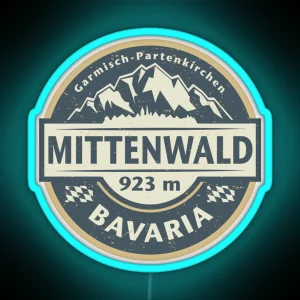 Mittenwald Bavaria Germany RGB Neon Sign