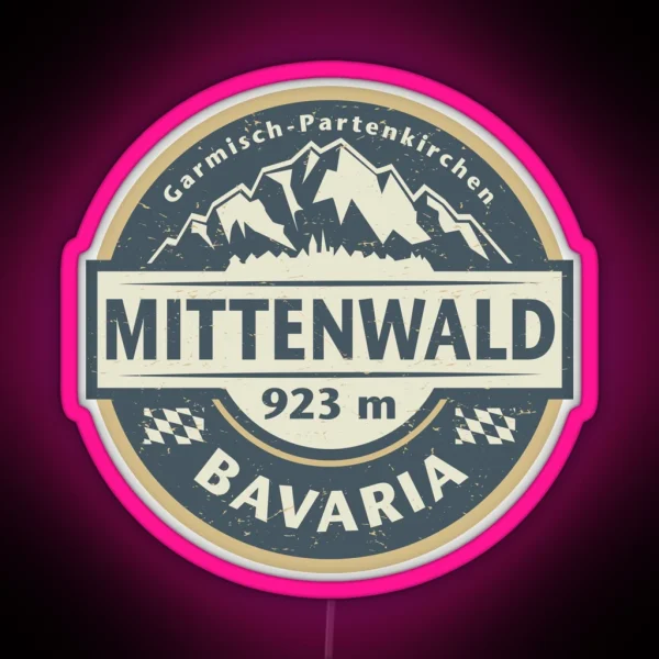 Mittenwald Bavaria Germany RGB Neon Sign