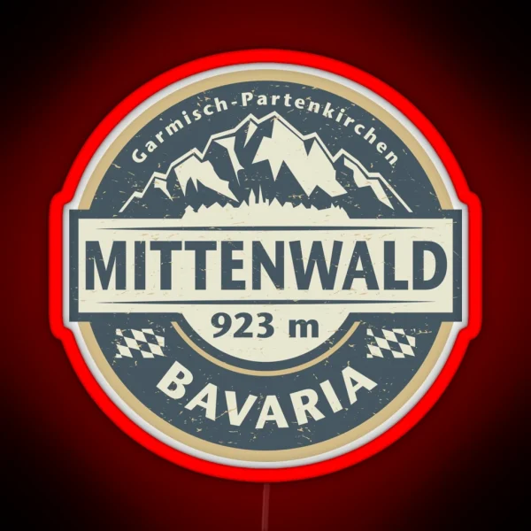 Mittenwald Bavaria Germany RGB Neon Sign