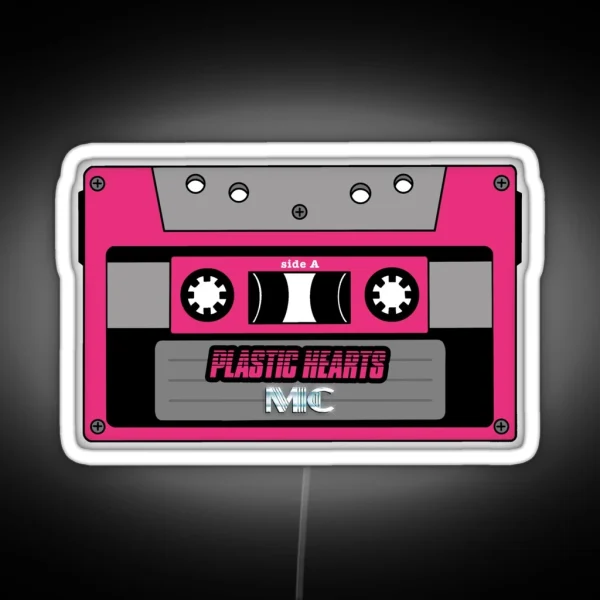 Mixtape Album Plastic Hearts Miley Cyrus RGB Neon Sign