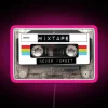 Vibrant Mixtape Neon Sign with RGB Color Changing Display Canvas Panel