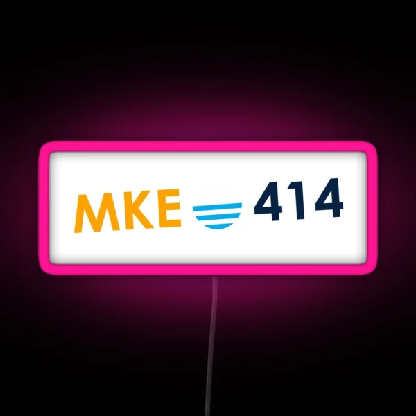 MKE 414 Flag Milwaukee WI RGB Neon Sign