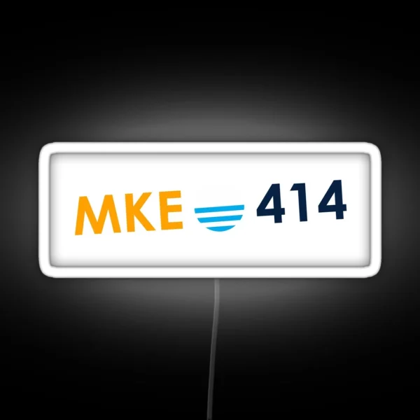 MKE 414 Flag Milwaukee WI RGB Neon Sign