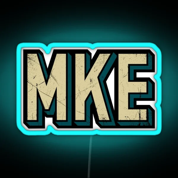 MKE Block Abv 3 RGB Neon Sign