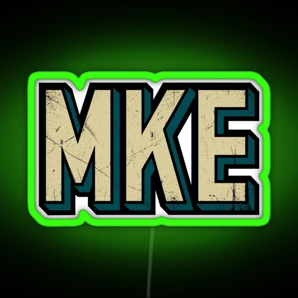 MKE Block Abv 3 RGB Neon Sign