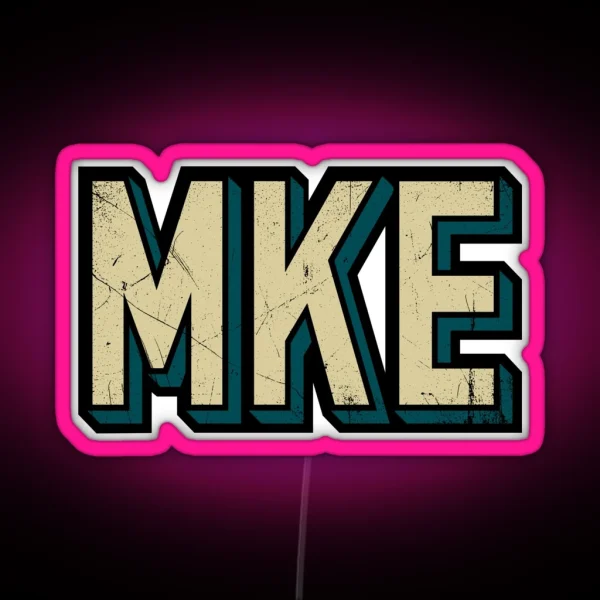 MKE Block Abv 3 RGB Neon Sign