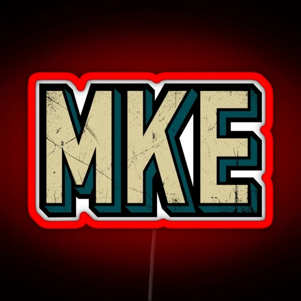 MKE Block Abv 3 RGB Neon Sign