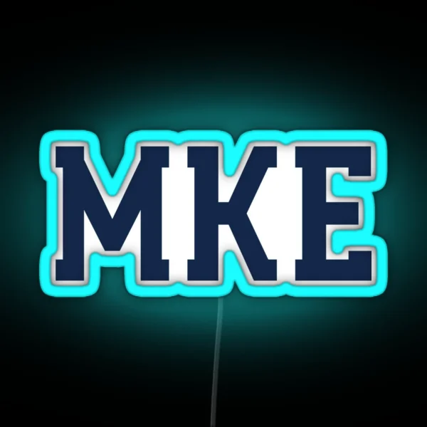 Mke Gold Led RGB Neon Sign