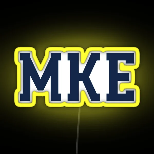 Mke Gold Led RGB Neon Sign
