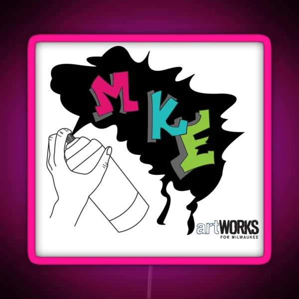 MKE Graffiti Design RGB Neon Sign
