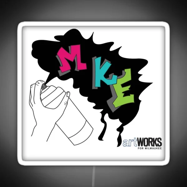 MKE Graffiti Design RGB Neon Sign