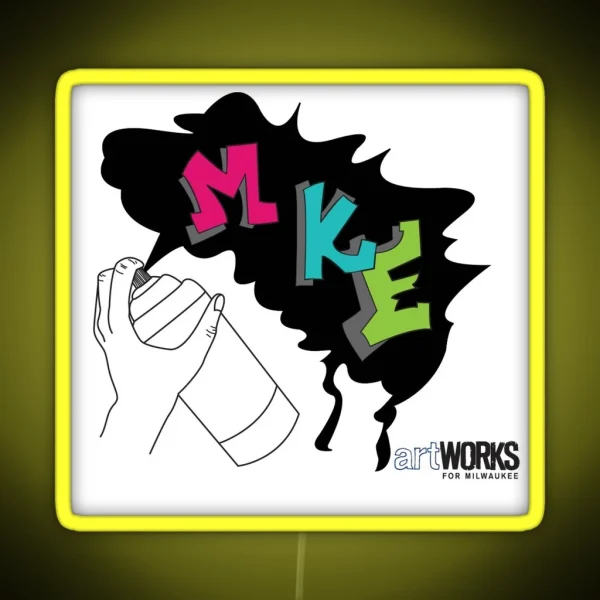 MKE Graffiti Design RGB Neon Sign